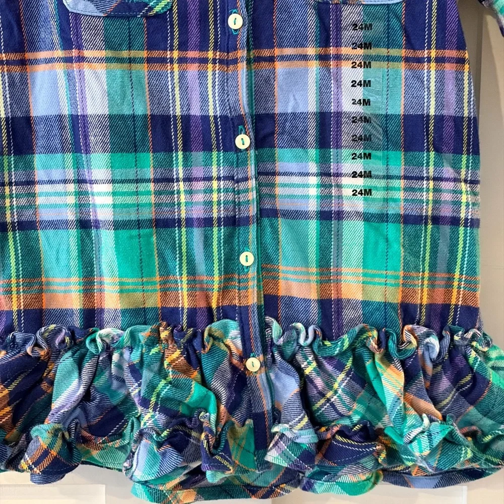 NWT‎ Ralph Lauren plaid dress 24months
